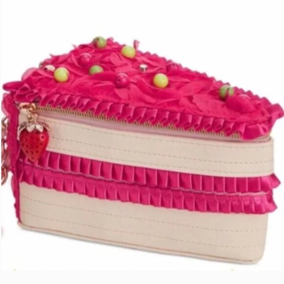 NWT Betsey Johnson LETS EAT CAKE WRISTLET-COLLECTIBLE - Picture 3 of 12